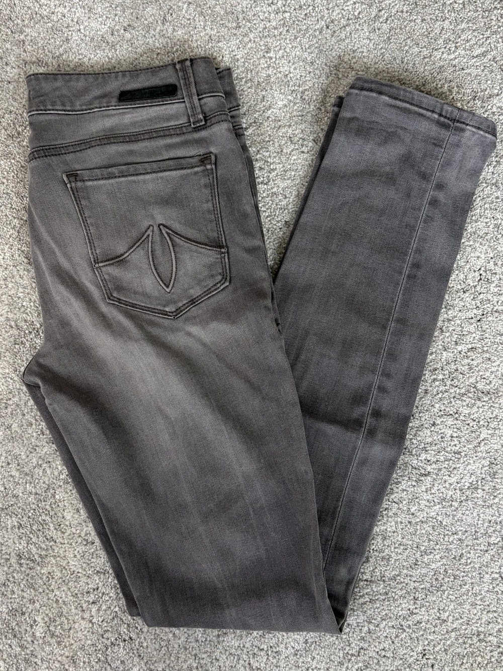 Level 99 Gray Skinny Jeans Stretchy Fit